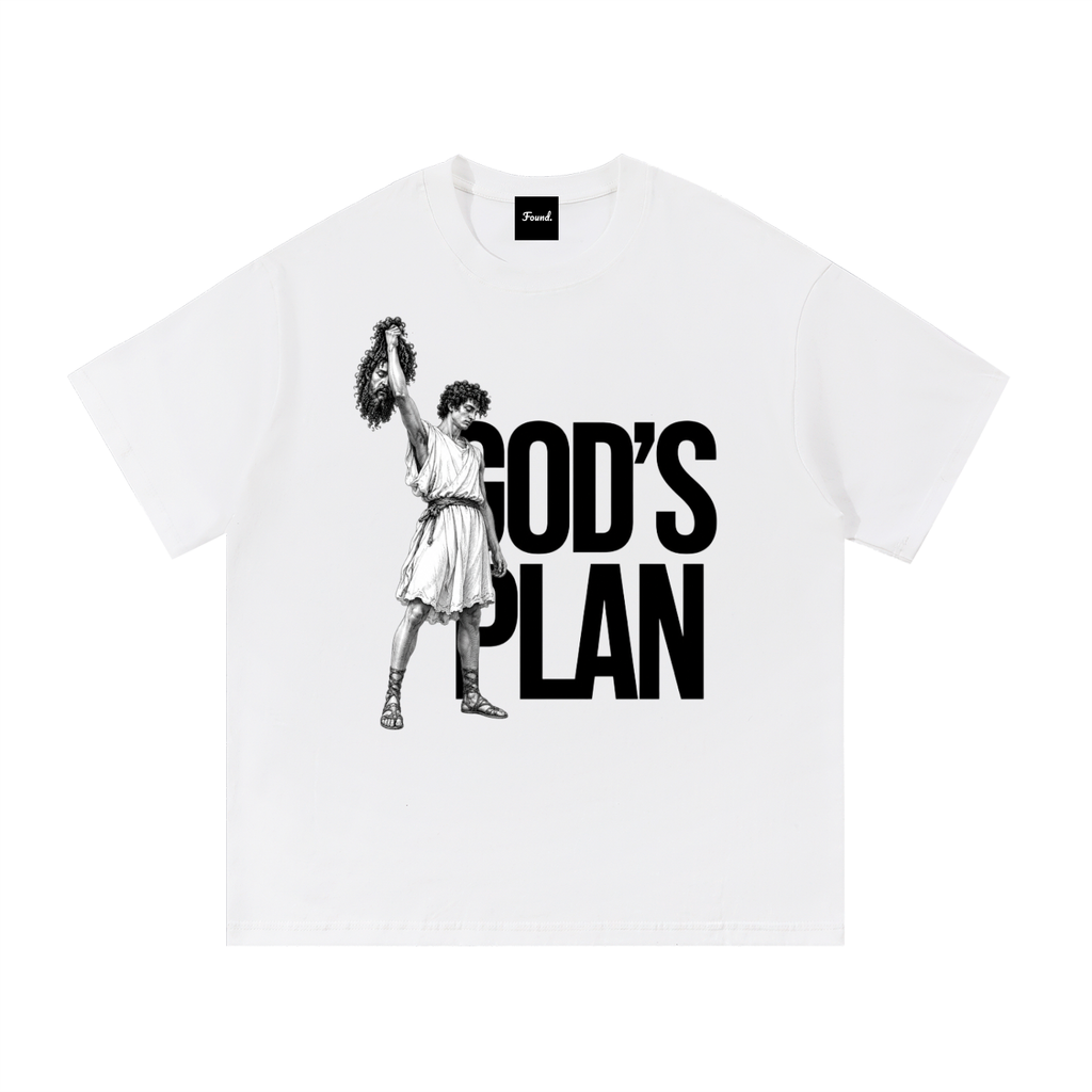 Found. 'GODS PLAN' David & Goliath Tee